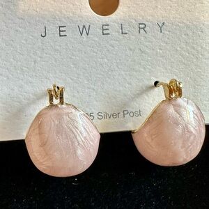 Elegant Pink and Gold Earrings